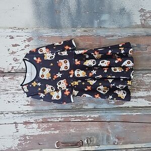 Pixie Girls Black Sugar Skulls, Flowers